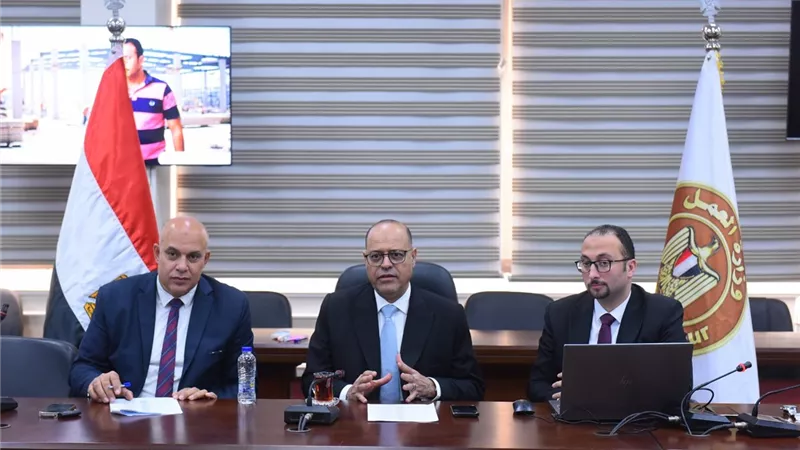 1117 شابًا وفتاة من مختلف المحافظات.. وزير العمل يشهد اختبارات 