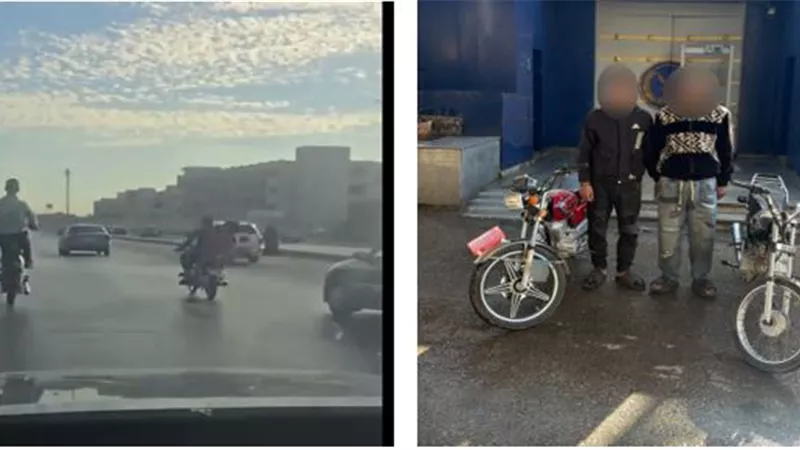 حركات استعراضية.. ضبط قائدى دراجتين بخاريتين عرضا حياة المواطنين للخطر 