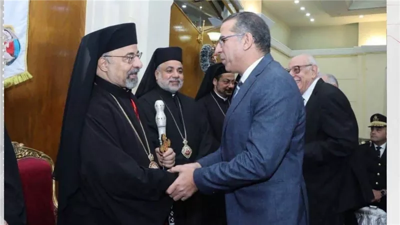 وفد من قيادات حزب العدل يهنئ بطريركية الأقباط الكاثوليك بعيد الميلاد المجيد