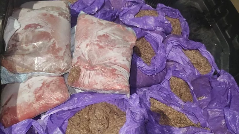 ضبط 360 كجم مفروم دجاج غير صالح للاستهلاك الآدمي وغلق مخبز بدمياط