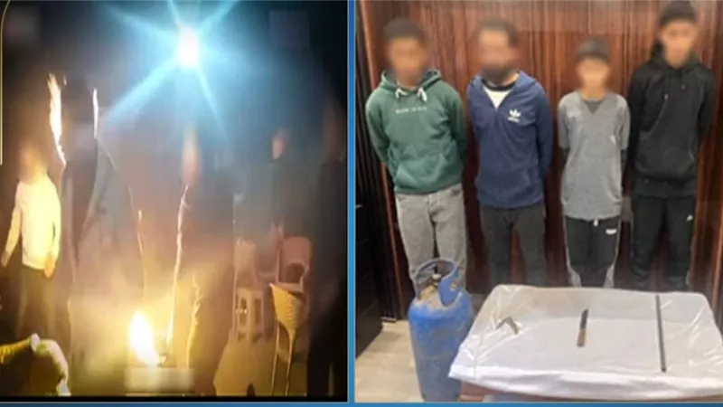 فيديو الرعب يشعل التحقيقات..اعترافات المتهمين بمحاولة إحراق مقهى بطوخ