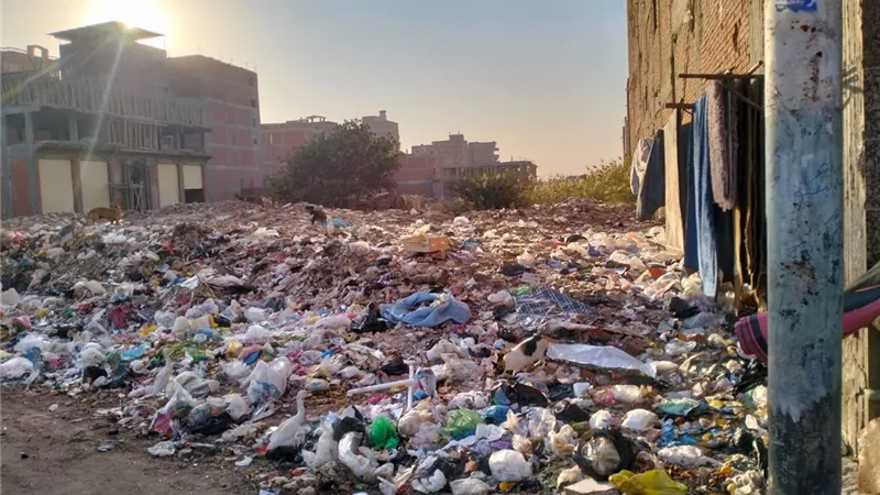 ناقوس الخطر.. القمامة تهدد حياة أهالي العجيزي في أول طنطا بالغربية