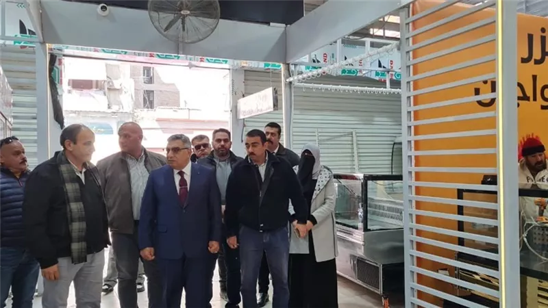 محافظ الدقهلية يتفقد التشغيل التجريبى للمعرض الدائم للسلع الغذائية بحى غرب 