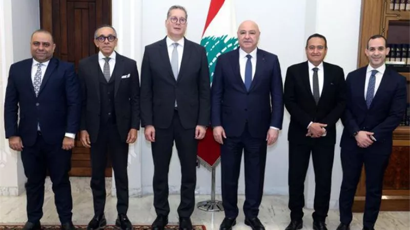 الرئيس اللبناني يستقبل وزير البترول والثروة المعدنية والوفد المرافق