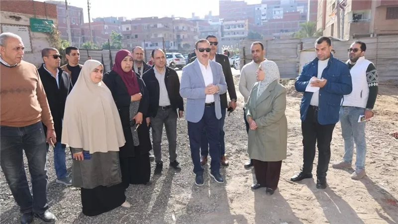 محافظ المنوفية يضع حجر الأساس لإنشاء دار المناسبات الجديدة بحي شرق شبين الكوم