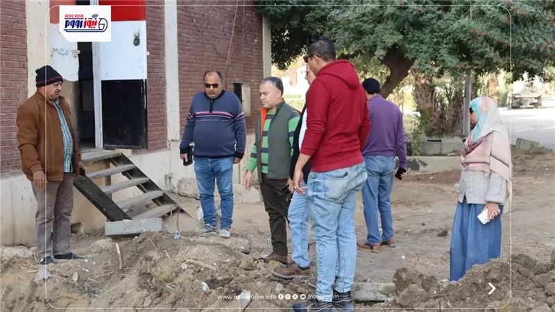 رئيس مياه الفيوم يتابع أعمال صيانة خط طرد بمحطة مياه العزب القديمة  