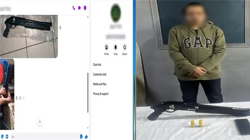 حبس عامل بالجيزة روج لبيع سلاح ناري على السوشيال ميديا