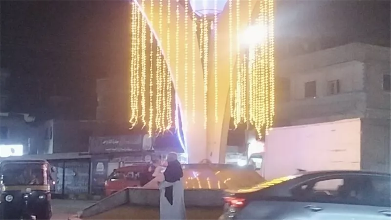 تزيين ميادين المنوفية بشجرة الكريسماس أبرز مظاهر الإحتفال برأس السنة الجديدة