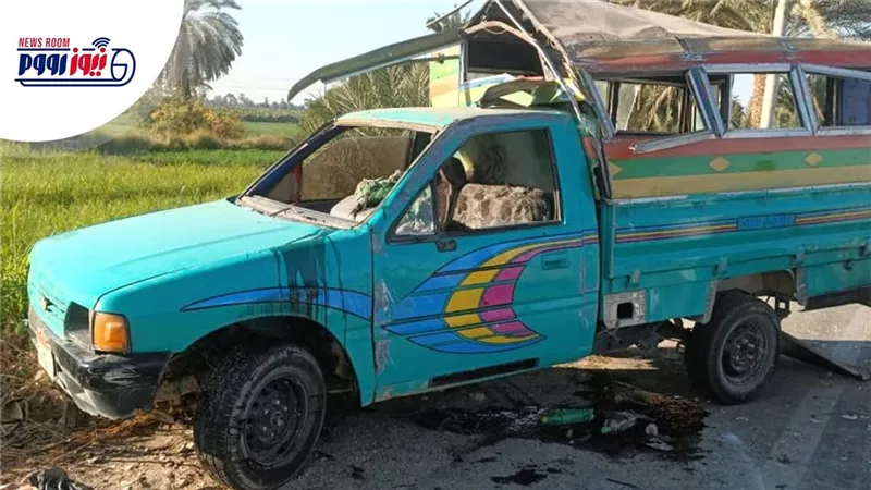 9 إصابات حرجة في حادث انقلاب سيارة أجرة بكوبري الدير بإسنا