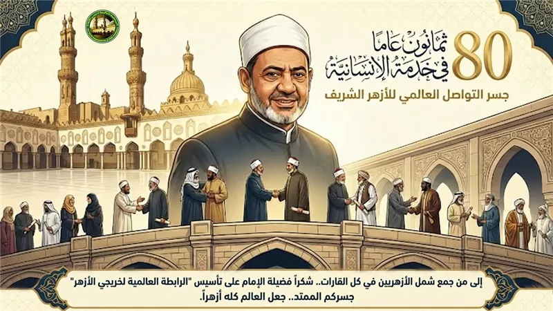 المنظمة العالمية لخريجي الأزهر تهنئ فضيلة الإمام الأكبر بذكرى ميلاده