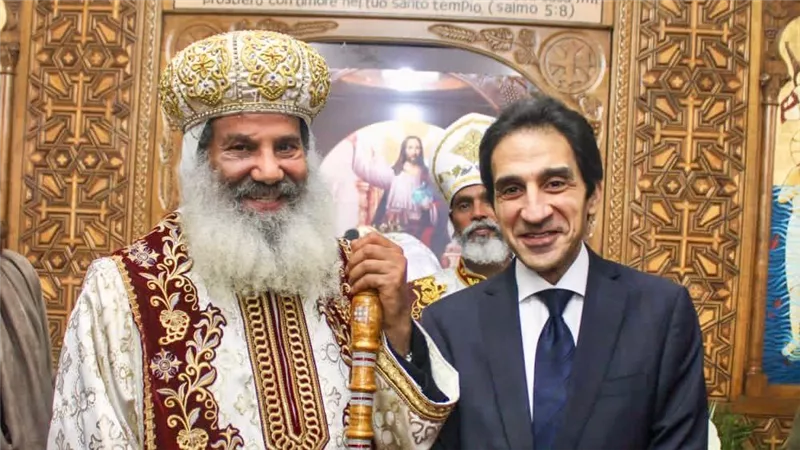 بسام راضي ينقل تهنئة الرئيس عبد الفتاح السيسي للجالية القبطية فى ايطاليا