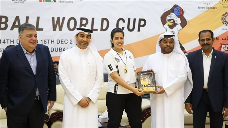 الحكم الدولي كابتن سهيلة صلاح الدين تشارك في كأس العالم للرول بول بالإمارات 