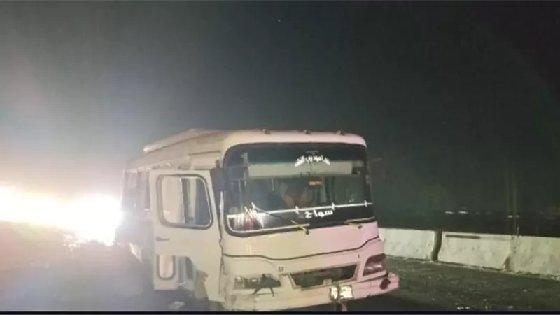 ننشر اسماء المصابين الـ21 بحادث طريق الصحراوي الشرقى ببنى سويف 