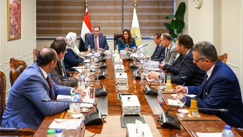 وزيرة التنمية المحلية تجتمع مع رئيس الجهاز المركزي للتنظيم والإدارة 