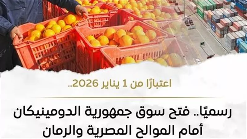  رسميًا.. فتح أسواق الدومينيكان أمام الموالح المصرية والرمان