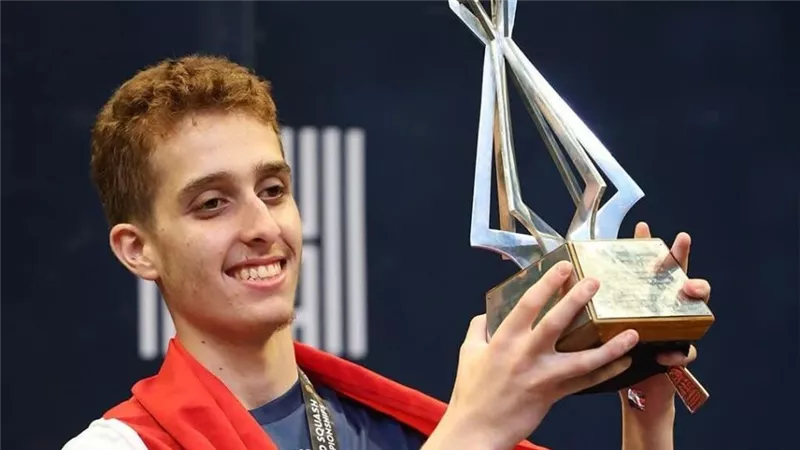 محمد زكريا يقترب من دخول قائمة أفضل 10 في التصنيف العالمي للإسكواش