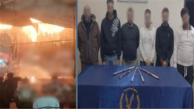 مشاجرة بالألعاب النارية تشعل فرش بائع في بولاق الدكرور.. والأمن يضبط المتهمين 