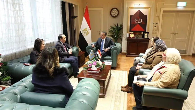  وزير الصحة يستقبل سفير كازاخستان لبحث التعاون في القطاع الصحي 