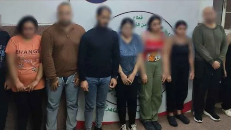 رجلان و6 ستات.. ضبط نادى صحى فى العلن و أعمال منافية للآداب بالخفاء بالنزهة