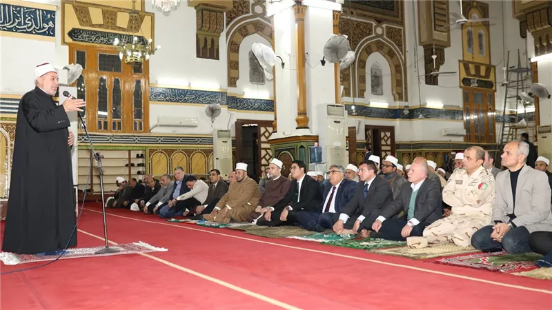 محافظ الدقهلية يشهد الاحتفال بذكرى الإسراء والمعراج بمسجد النصر بالمنصورة