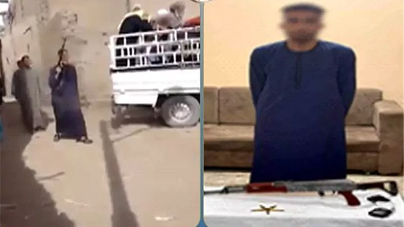 نهاية استعراض القوة.. الأمن يضبط صاحب فيديو إطلاق النار في قنا