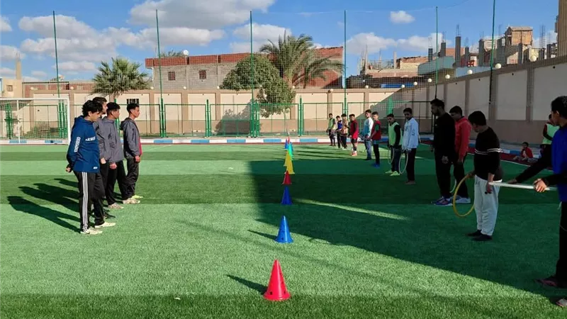 بمشاركة واسعة للنشء انطلاق مشروع اللياقة البدنية بمركز شباب كبريت بالسويس 