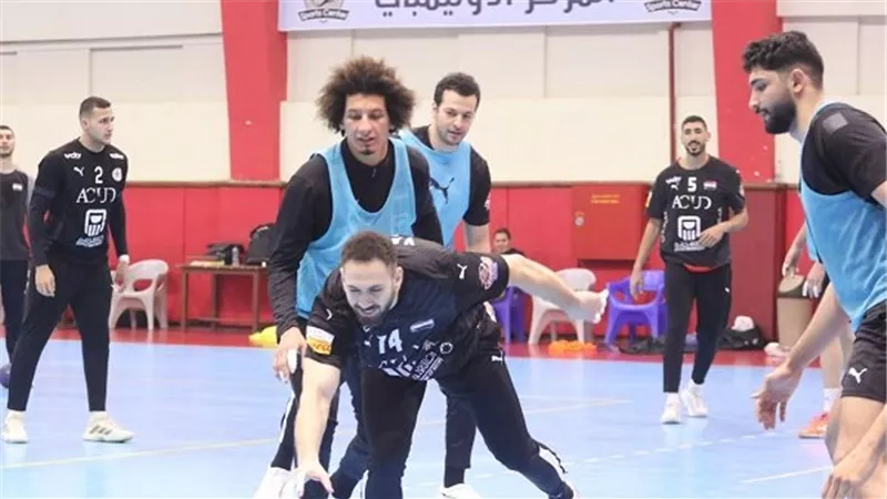 منتخب مصر يختتم تدريباته قبل السفر للمشاركة في بطولة إفريقيا لليد