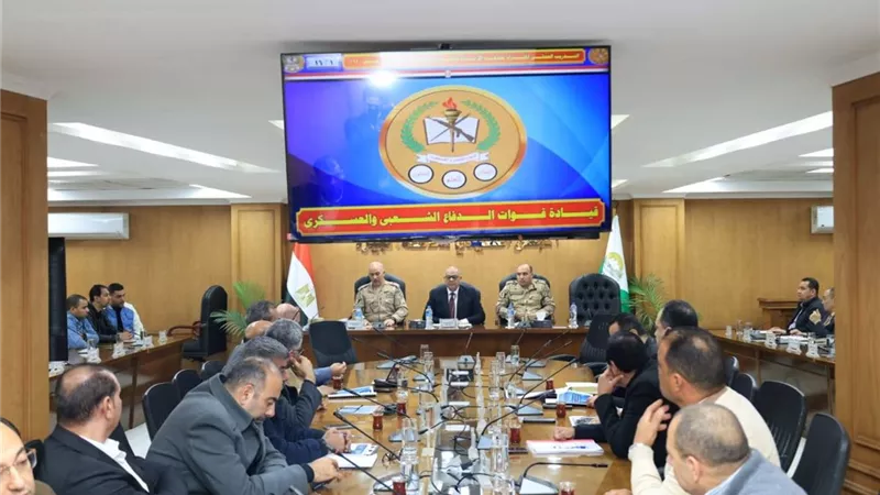 سكرتيرعام الجيزة يتابع الاستعدادات الخاصة بالتدريب العملي المشترك 