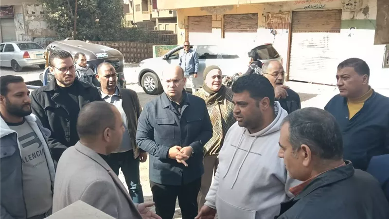 نائب محافظ الجيزة يتفقد قري المنوات وميت شماس وميت قادوس بمركز أبوالنمرس