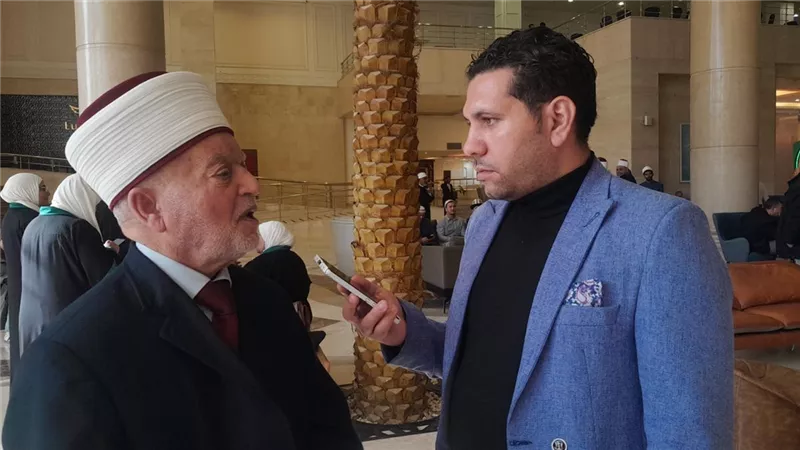 بعد لقاء الرئيس وشيخ الأزهر.. مفتي القدس لـ نيوز رووم: دعم مصر لا يعرف المصلحة