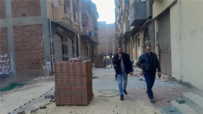 بتكلفة 9 ملايين جنيه.. الانتهاء من تركيب بلاط الإنترلوك بمنيا القمح