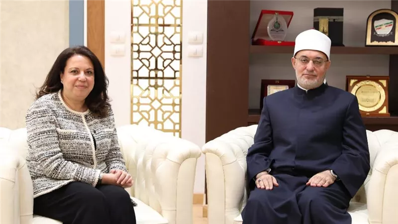 مفتي الجمهورية يستقبل السفيرة هالة يوسف سفيرة مصر لدى مملكة تايلاند