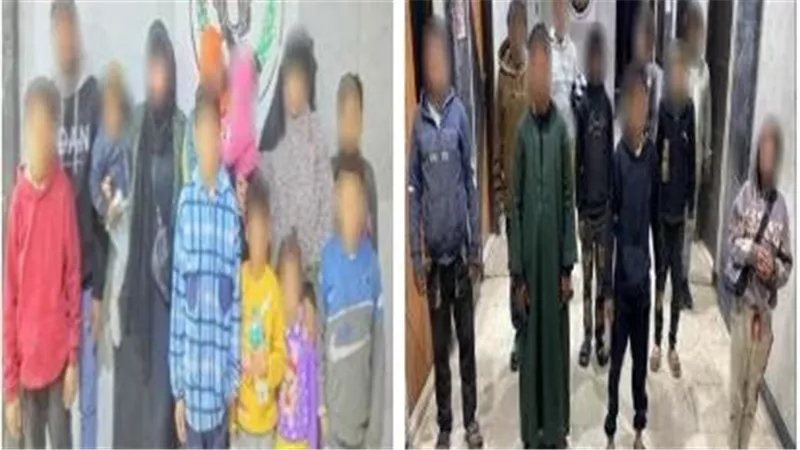 بصحبتهم 20 حدث.. ضبط 12 شخصا بتهمة استغلال الأطفال في التسول بالجيزة
