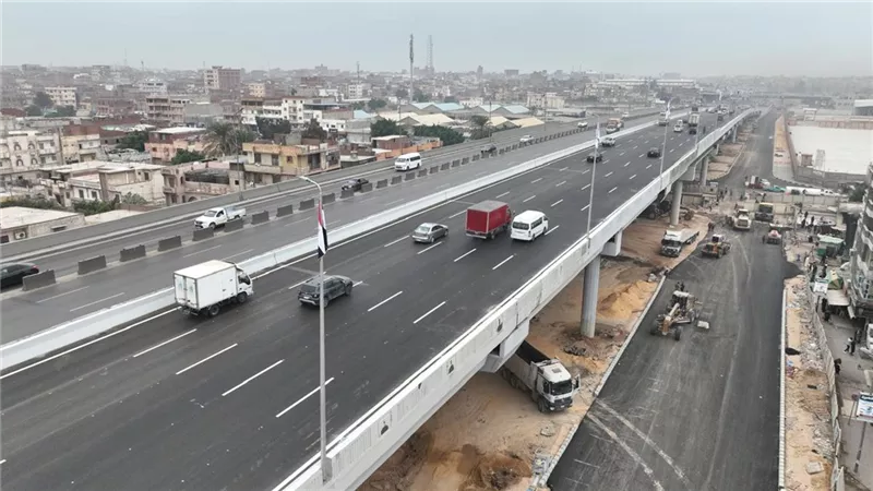 بدء التشغيل التجريبي لمشروع توسعة ورفع مناسيب  كوبري العامرية