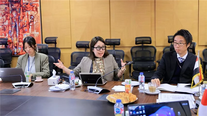 نائبة وزيرة التضامن الاجتماعي تلتقي فريق هيئة التعاون الدولي اليابانية 