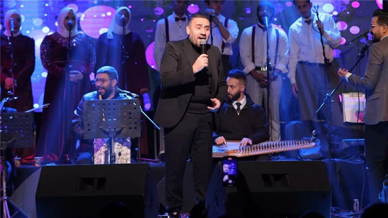 مجد القاسم وناجي عبدالجليل لأول مرة بحفل ساقية الصاوي | صور