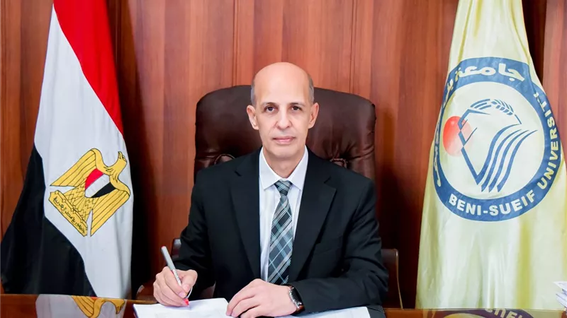 الدكتور طارق علي يثمن الجهود المبذولة للارتقاء بوضع جامعة بنى سويف بالتصنيفات 