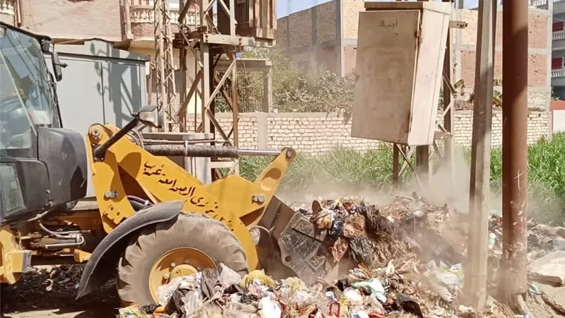 بسيون تطلق حملة ضخمة لرفع 200 طن مخلفات وتحويل المدينة لبيئة صحية وآمنة