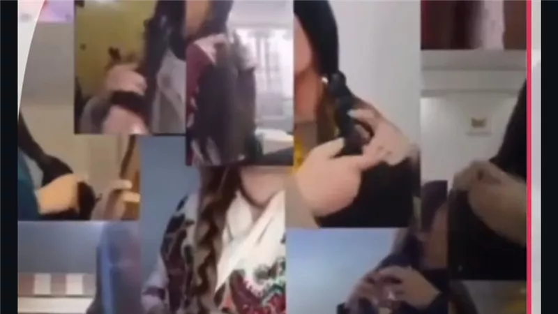 نساء كرديات وعربيات يضفرن شعرهن ردا على مشهد مسلح بسوريا