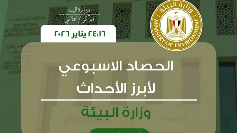 وزارة البيئة تستعرض أبرز أنشطتها خلال أسبوع| انفوجراف