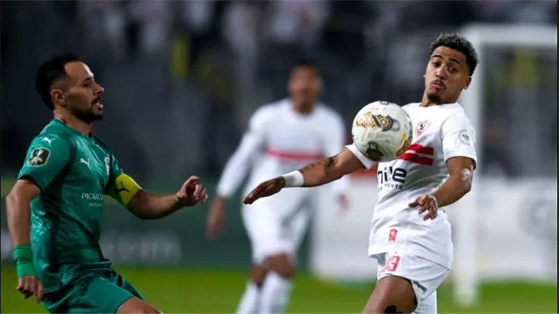 أهداف وملخص مباراة الزمالك والمصري الشوط الأول اليوم في الكونفدرالية 2025-26