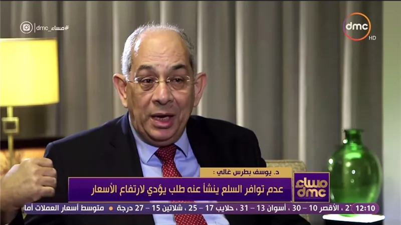 يوسف بطرس غالي: مبادلة الديون بالأصول بلا منطق والحل في النمو