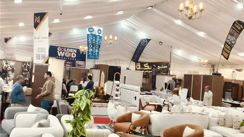 نيوز رووم ترصد افتتاح معرض أثاث دمياط بمشاركة ١٠٥ صانع محلي 