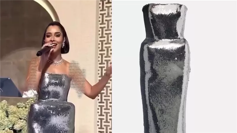 سعره صادم.. فستان بلقيس فتحي يخطف الأنظار في أحدث ظهور لها 