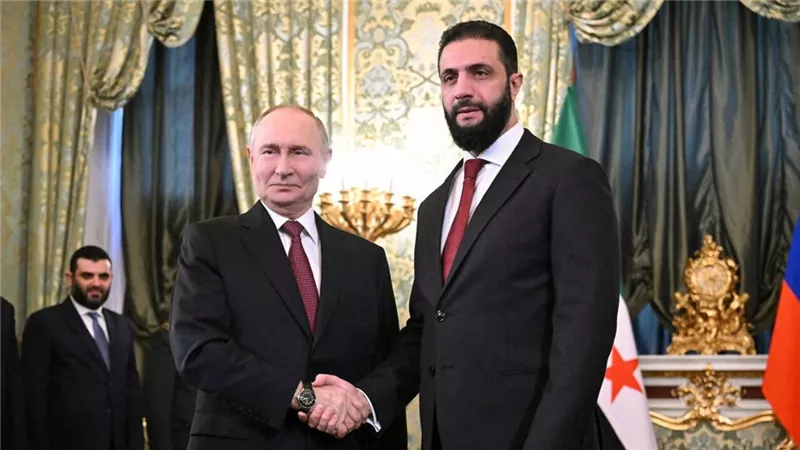 للمرة الثانية.. أحمد الشرع يجري زيارة إلى روسيا للقاء بوتين غدا 
