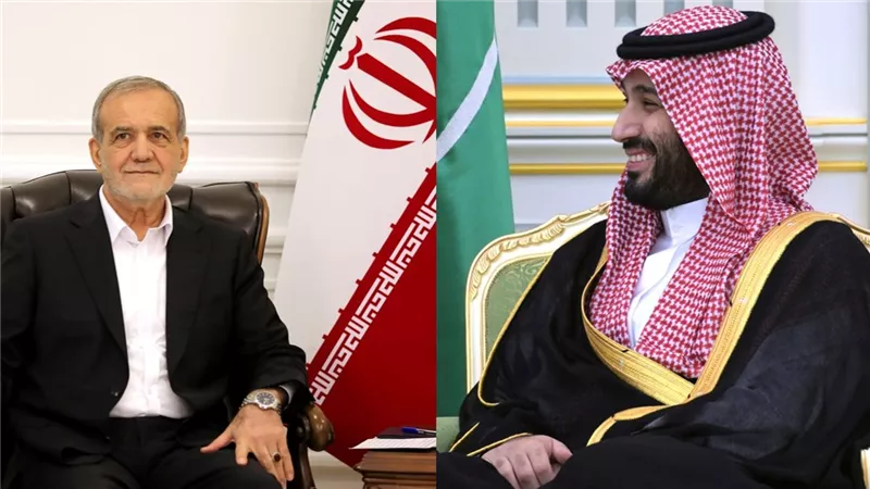 مسعود بزشكيان لولي العهد السعودي: نقدر دعم الدول الإسلامية لإيران 