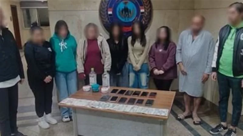 حبس 9 أشخاص لإتهامهم بممارسة الأعمال المنافية للآداب داخل نادى صحي بالتجمع 