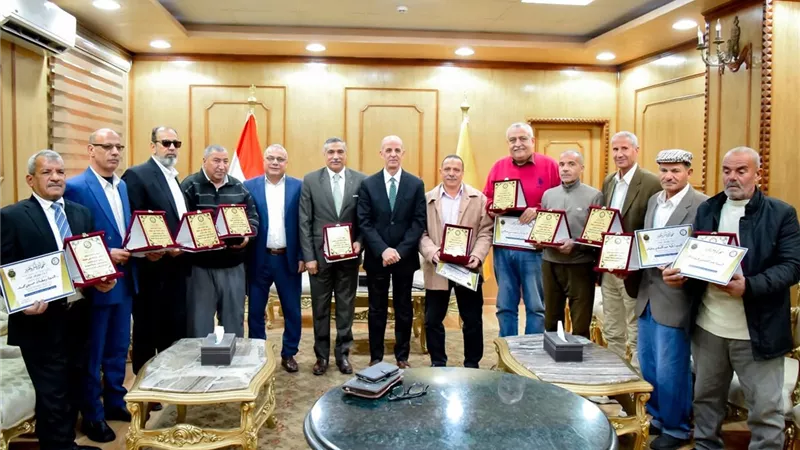 تكريم حسين لبيب وأسامة حسني ببنى سويف وانطلاق برنامج التعليم المدمج بالزراعة 