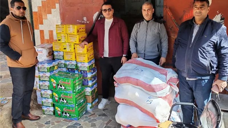 ضبط 700 كجم زبدة مجهولة المصدر وإزالة التعديات ببني سويف