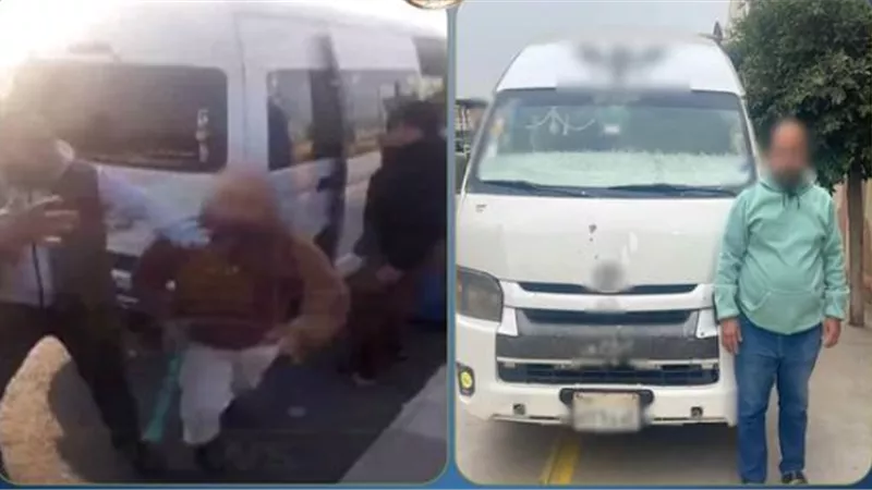 عصا خشبية وسب وقذف.. تفاصيل ضبط سائق ميكروباص قطور بعد فيديو الاعتداء